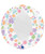 24" Globe Transparent Printed Balloon - Colorful Daisies