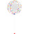 24" Globe Transparent Printed Balloon - Colorful Daisies