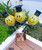 [Graduation] Personalised Aqua Balloon on Stick - Smiley Grad with 3D Graduation Hat