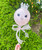 [To The Queen of My Heart] Personalised Aqua Balloon on Stick - The Queen of My Heart with 3D crown