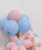 (Pick Your Own Color) Flower Balloons Hand Bag (3 Stalks)