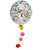 36'' Jumbo Perfectly Round Confetti (2.5cm) Latex Balloon - Oh So Happy
