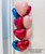 (Create Your Own Helium Balloon Cluster) 18" Heart Foil Balloons Cluster - Coquette Edition