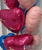 (Create Your Own Helium Balloon Cluster) 18" Heart Foil Balloons Cluster - Coquette Edition