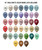 18" Chalk Matte Round Latex Balloon - Color Chart