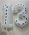 40" Giant Number Foil Balloon (Elegant White) Road Design - Black Lines 