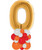 [National Day 2026] Giant Gold Letter Fashion Balloons Stand - SG61