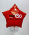 [National Day 2025] Personalised Star (Matte Red) Foil Balloon on Stick - NDP 60 MAJULAH SINGAPURA