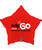 [National Day 2025] Personalised Star (Matte Red) Foil Balloon - NDP 60 MAJULAH SINGAPURA