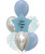(Trending) Personalised Starlight Balloons Bouquet - Macaron Matte Blue
