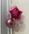 (Trending) Personalised Starlight Balloons Bouquet - Metallic Shiny Magenta