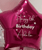 (Trending) Personalised Starlight Balloons Bouquet - Metallic Shiny Magenta