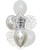 (Trending) Personalised Starlight Balloons Bouquet - Metallic Shiny Silver