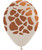 12" All Over Giraffe Print Round Latex Balloon