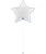 36" Giant Star Foil Balloon - Satin White