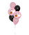 [Frightfully Fun Halloween] Boo and Chubby Ghost Pink Balloons Bouquet