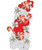 [Merry Christmas 2025] Festive Season Standing Organic Balloons Arch (2m) - Candy Cane & Swirl
Color Combination: Fashion Red, Fashion White, Reflex Silver