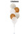 (Create Your Own Helium Balloon Cluster) 12" Snowball Clear Latex Balloons Cluster - Fashion Color (6pcs)