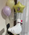 (Create Your Own Helium Balloon Cluster) 12" Snowball Clear Latex Balloons Cluster - Fashion Color