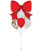Red Bow Latex Balloons Bouquet