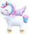 Wheelie Walking Pet Balloon - Lumi Unicorn 