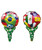 [Sports] Handheld Air Filled Balloon - Soccer Nation (Front and Back View)