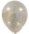12" Glitter Clear Latex Balloon - Old Gold
