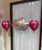 [Happy Valentine's Day] Heart Foil Balloon (Fuchsia) - Printed I Love You (18inch) 