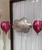 [Happy Valentine's Day] Heart Foil Balloon (Fuchsia) - Printed I Love You (18inch) 