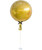 36'' Jumbo Perfectly Round Jumbo Balloon - Metallic Gold Confetti  dressed with 1pc Tassel Tail