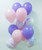 (Create Your Own Helium Balloons Cluster) 12'' Marble Pattern Balloons Cluster - Fashion Colors