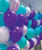 (Create Your Own Helium Balloons Cluster) 12'' Marble Pattern Balloons Cluster - Fashion Colors