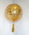 36'' Personalised Jumbo Perfectly Round Balloon - Metallic Gold Confetti