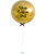 36'' Personalised Jumbo Perfectly Round Balloon - Metallic Gold Confetti