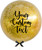36'' Personalised Jumbo Perfectly Round Balloon - Shredded Gold Confetti 36'' Personalised Jumbo Perfectly Round Balloon - Shredded Gold Confetti