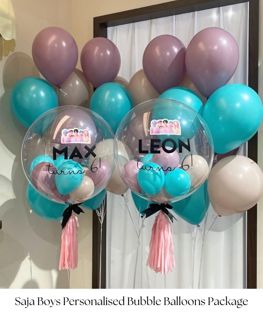 This enchanting balloon package is perfect for K-Pop Demon Hunters (Saja Boys) fans, adding a whimsical and delightful touch to any birthday celebration.