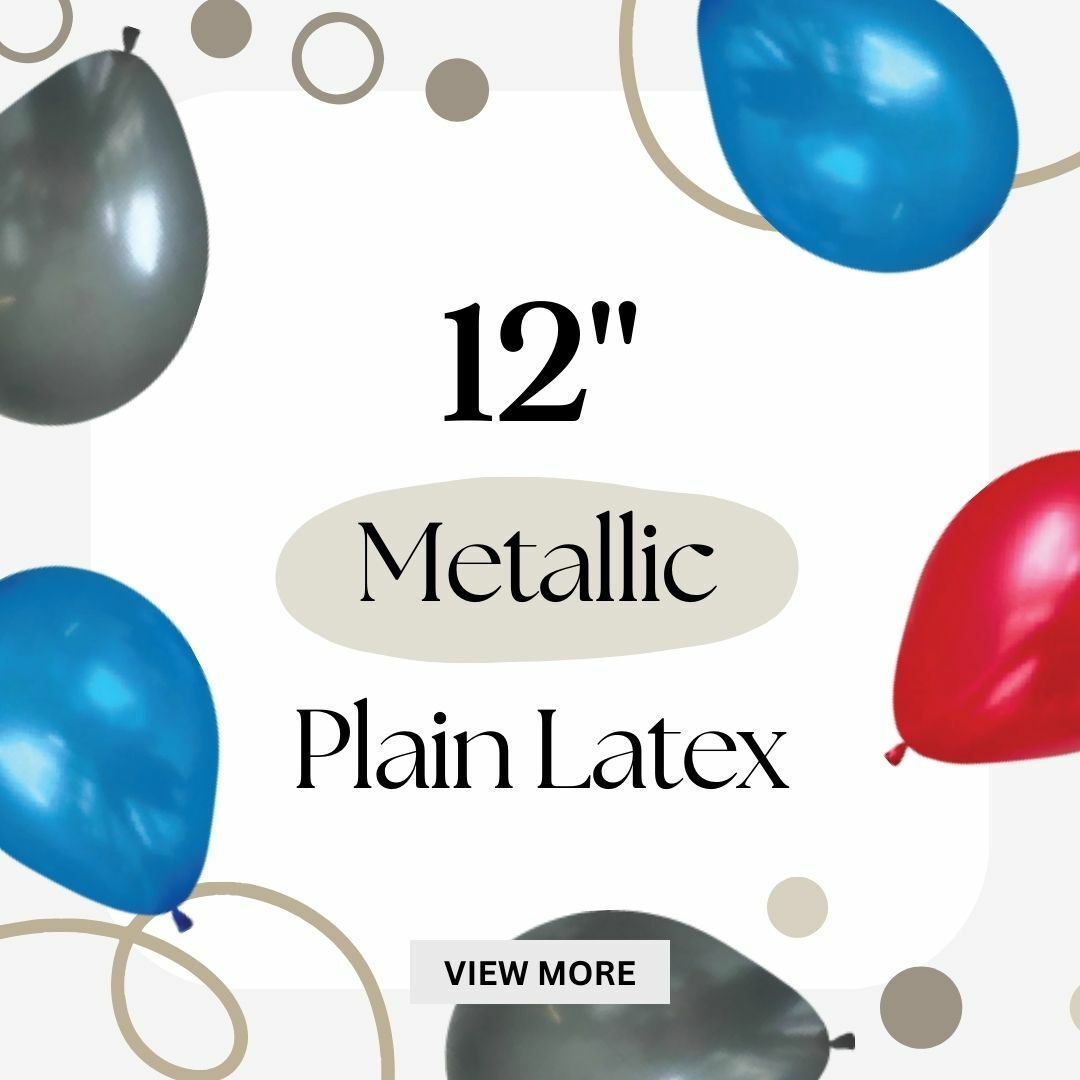 12 inch metallic balloons for parties / birthdays / anniversaries