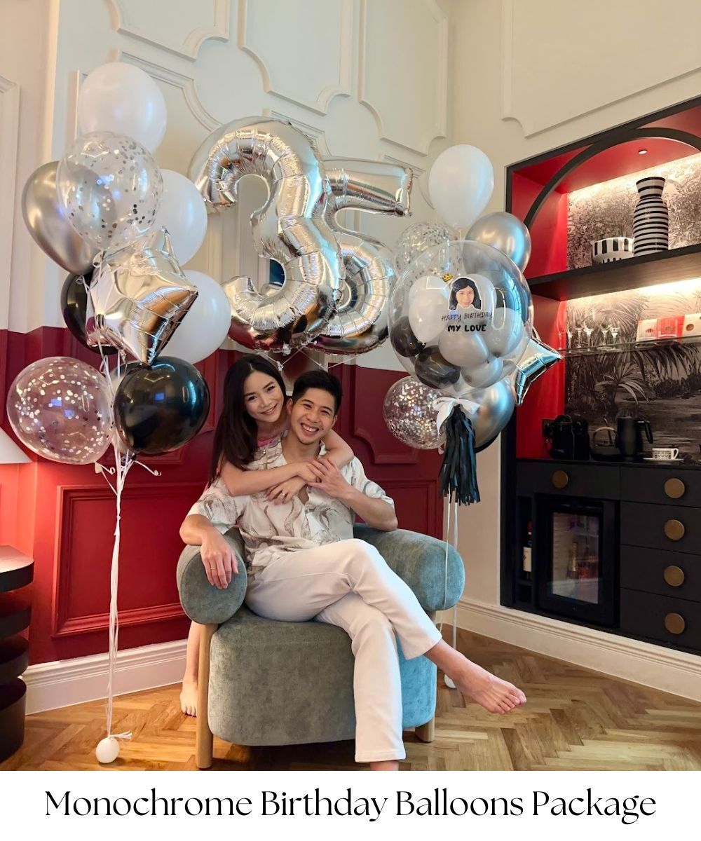 We know how time consuming it is to source for decoration one by one! So! We've made it all easier for you with our Monochrome Birthday Balloons Package, saving you from all the hustle and bustle! This package has all the essentials for a chic black and white themed party!