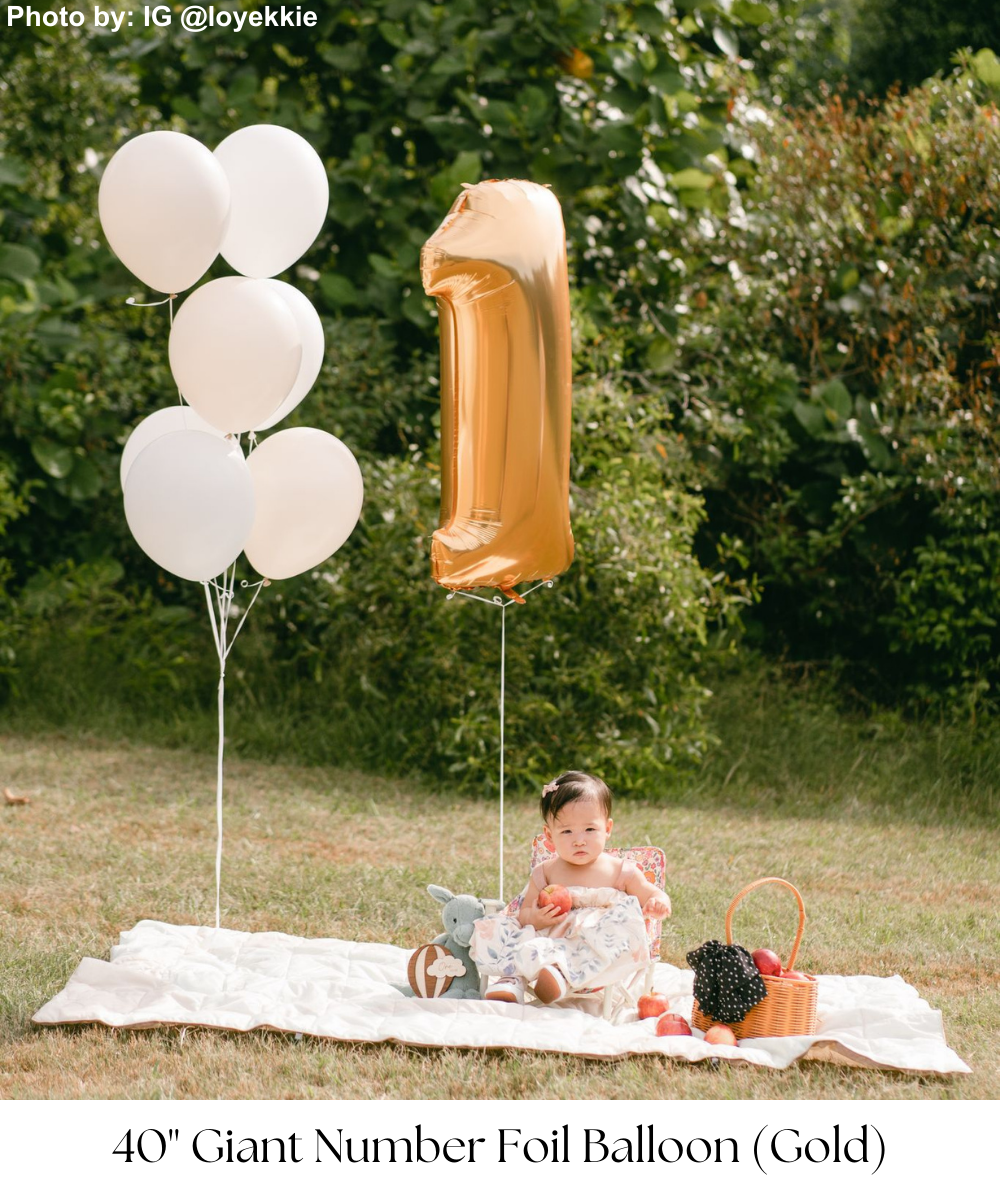 Present these Giant Number Foil Balloons to create LOUD statement in your celebration or surprise~ Perfectly suited for almost any occasion from Anniversary, Birthday to any milestones that you would like to celebrate! This Classic colored foil is so universal that it can be matched or accompanied by any other balloons or decorations! 