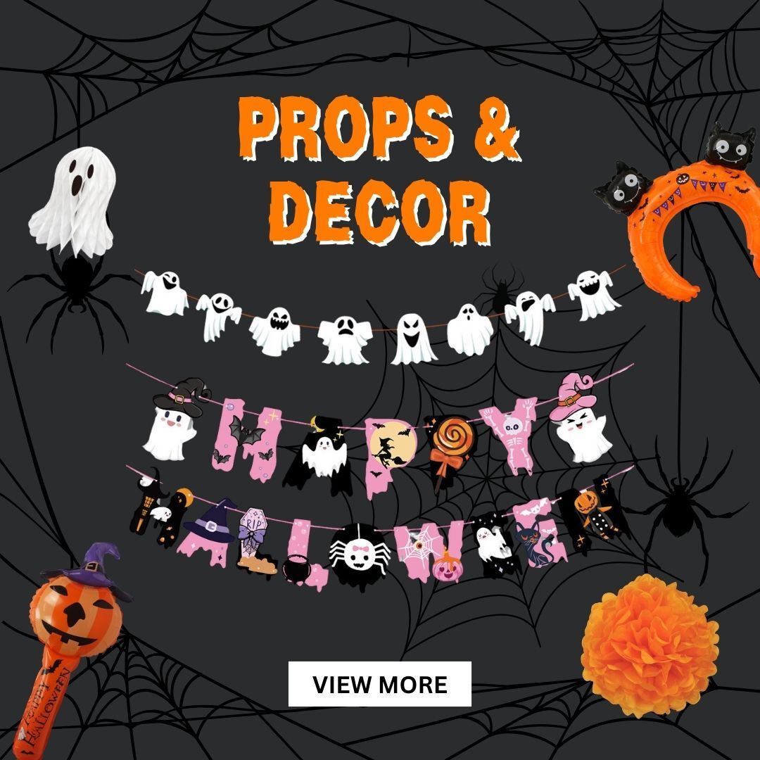 Enhance your Halloween atmosphere with Give Fun's thrilling [Frightfully Fun Halloween] Halloween props and decorations! Our collection features eerie and whimsical items that transform any space into a spooky wonderland. From creepy cobwebs to glowing pumpkins, our ultimate Halloween décor is perfect for adding a touch of frightful fun. Delve into the spirit of the season and make your Halloween unforgettable with Give Fun’s unique props and decorations!