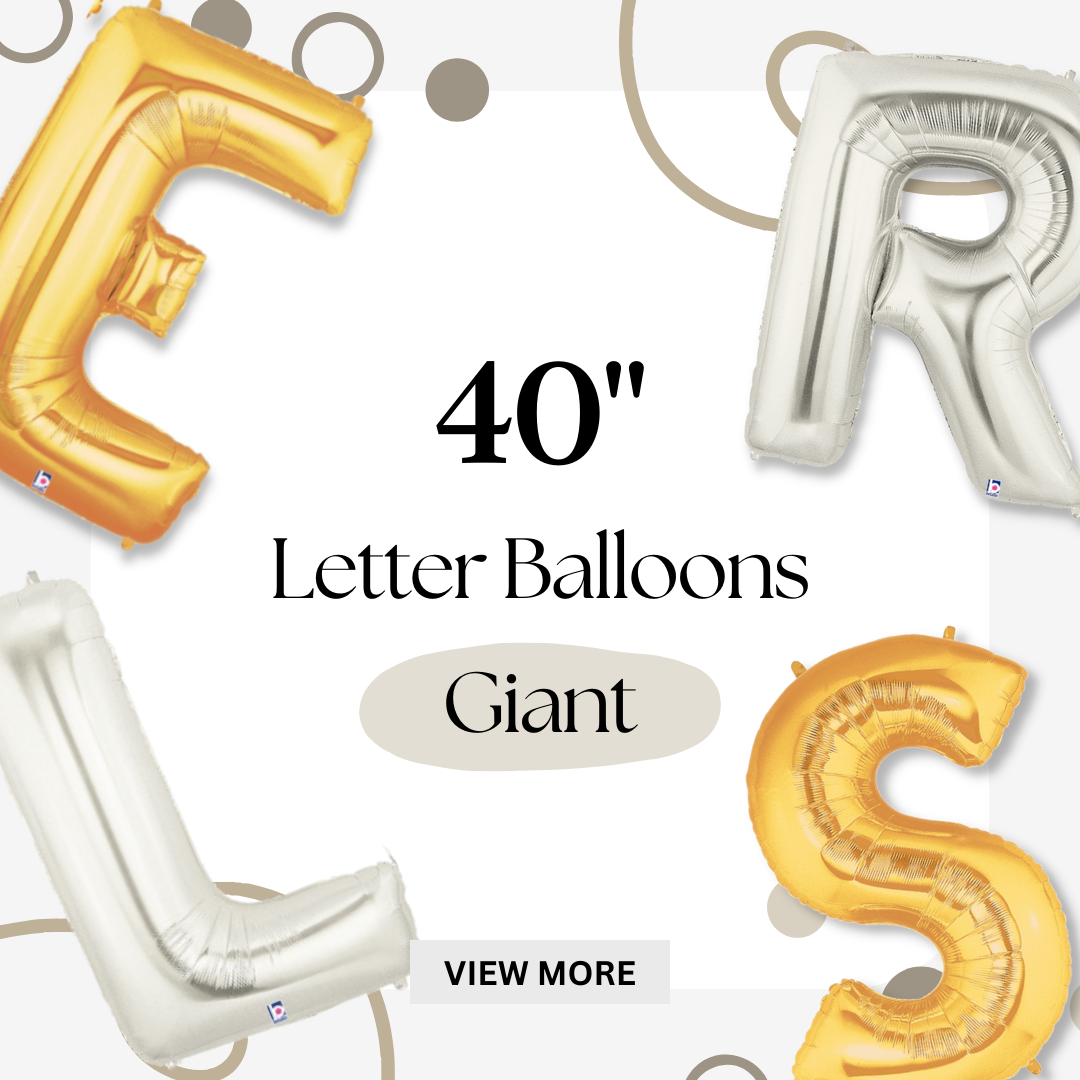 Give Fun Singapore Same day Helium Balloons Delivery Wedding Baby Shower Gender Reveal Party Celebration Corporate Event Giant Huge Big Letter Foil Balloon Anagram Betallic 