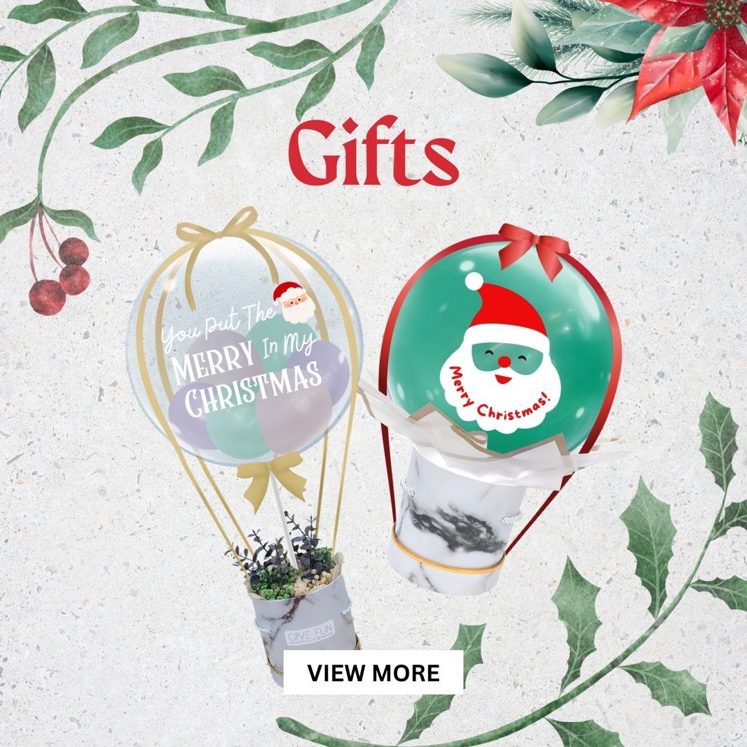 Browse Unique Holiday Balloons Available at Give Fun SG, the Ultimate Destination for Christmas Party Essentials, Featuring Eye-Catching Designs that Will Delight Your Guests.