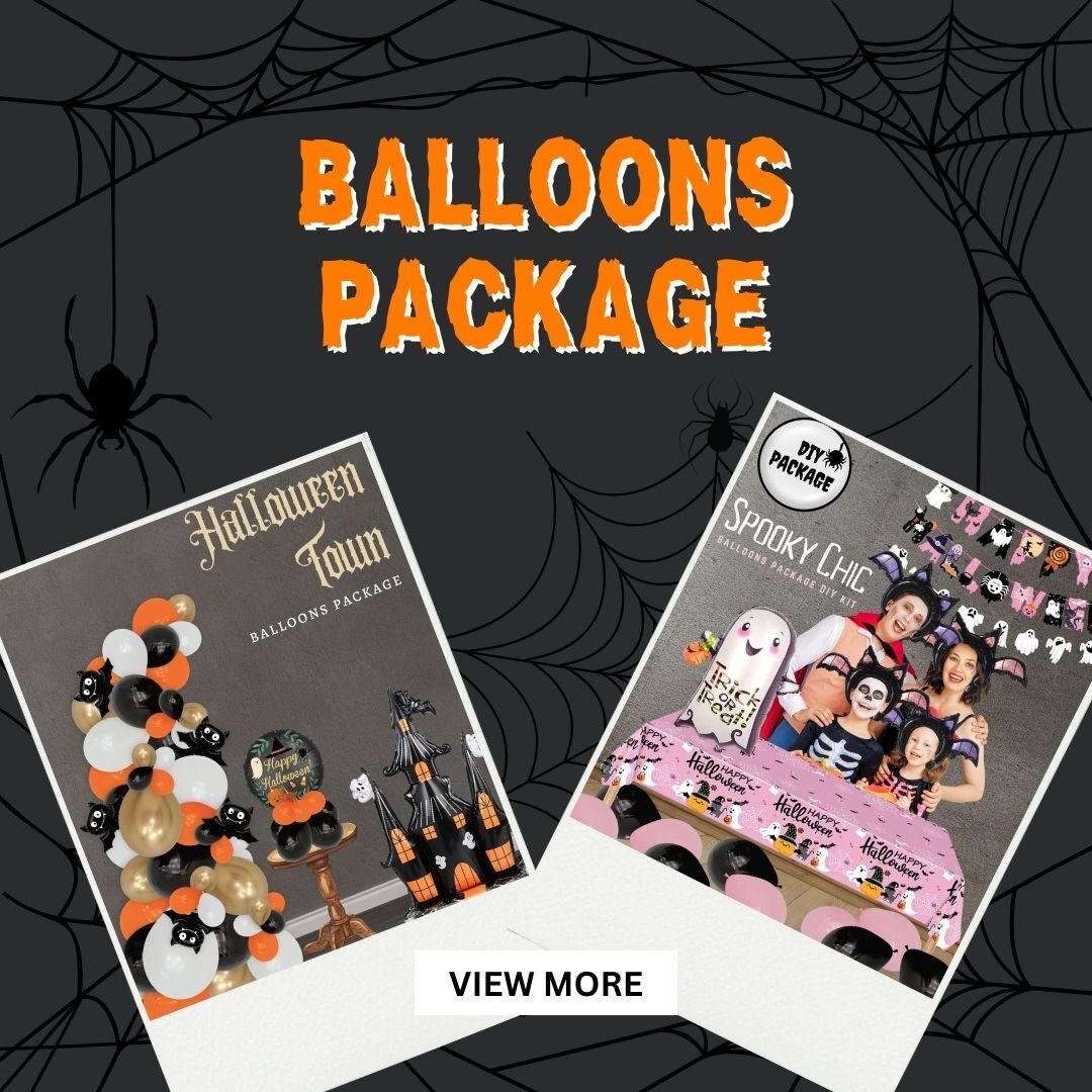 Get ready for a fun spooky Halloween with our [Frightfully Fun Halloween] Halloween Balloons Package! Our unique assortment features whimsical and spooky designs that add a playful touch to any space. Perfect for bringing some festive flair to your home, our high-quality balloons will create an enchanting atmosphere. Embrace the spirit of the season and brighten your surroundings with our delightful Halloween balloons! 