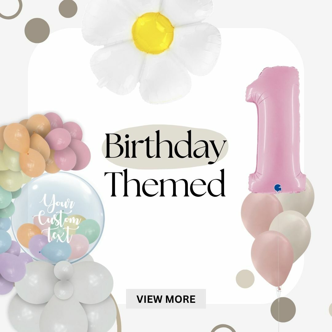 Make every birthday celebration a dazzling affair with our delightful collection of birthday-themed balloons!