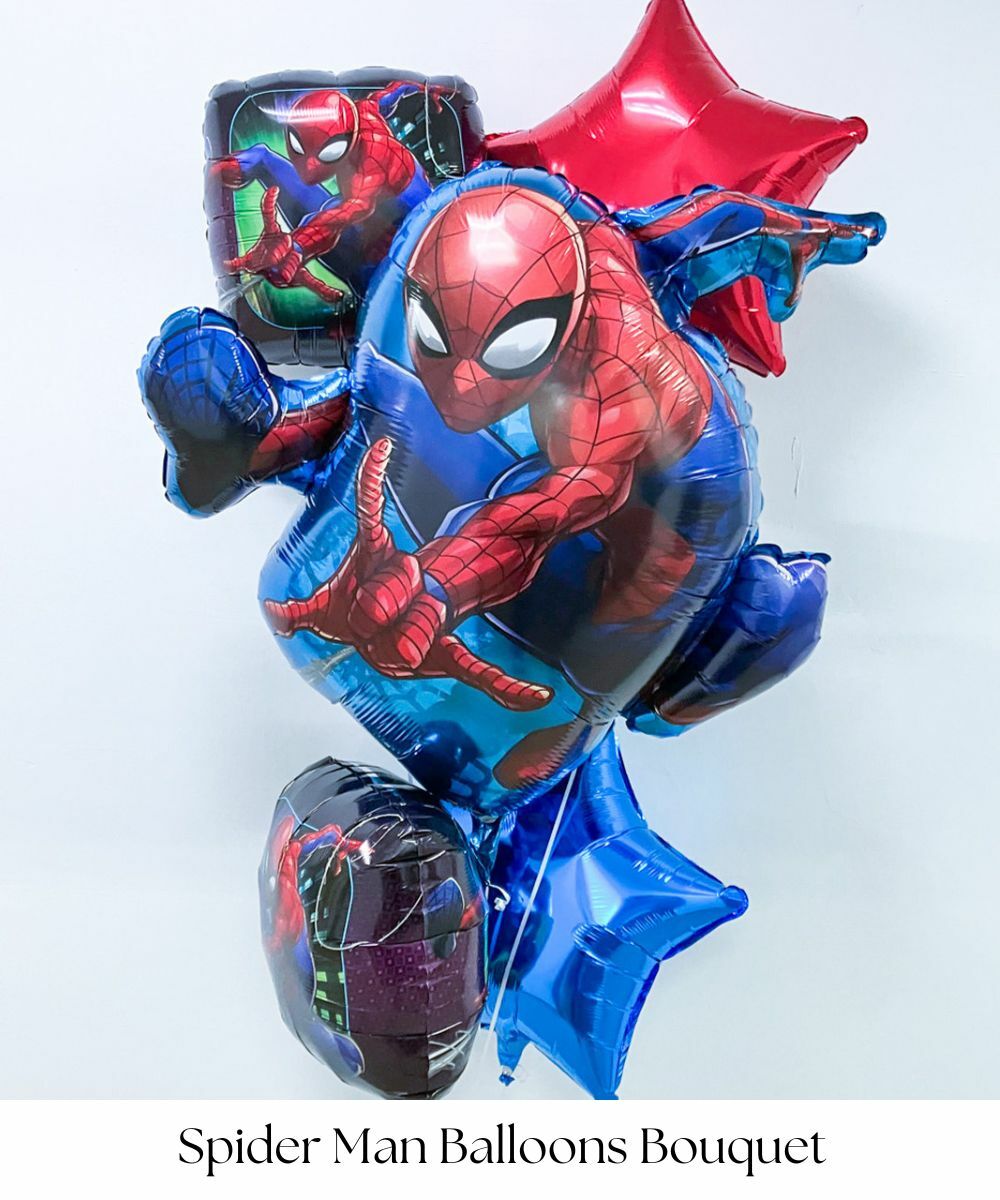 Spiderman Balloons Bouquet Marvel by Give Fun Singapore