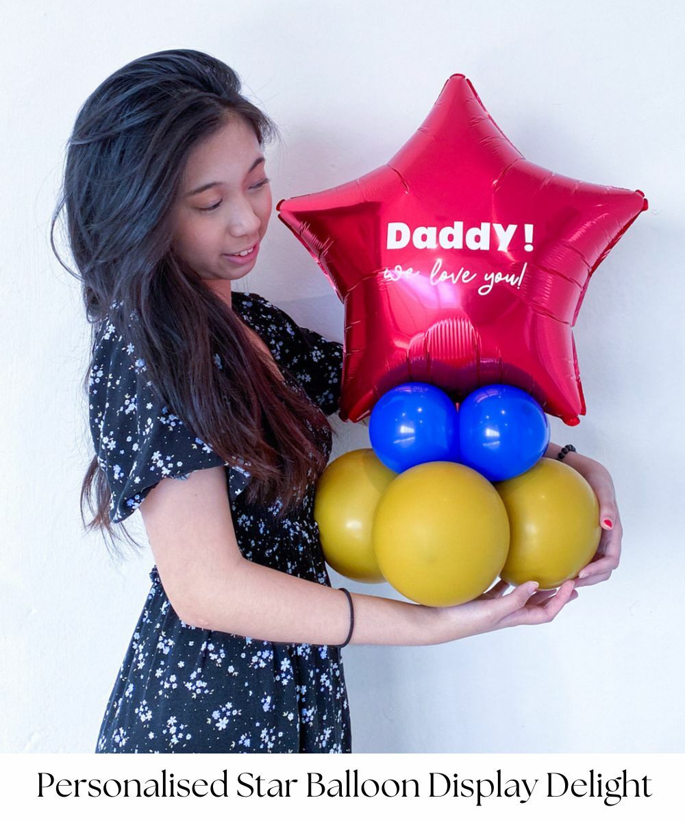 Personalised Star Balloons Display delight by Give Fun Singapore