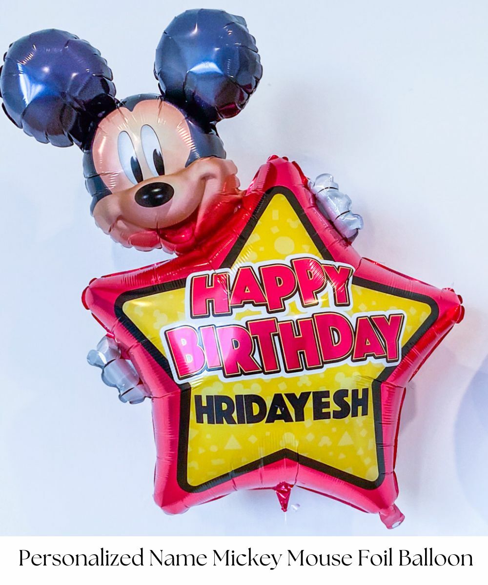 Personalised Name Mickey Mouse Forever Foil Balloons by Give Fun Singapore