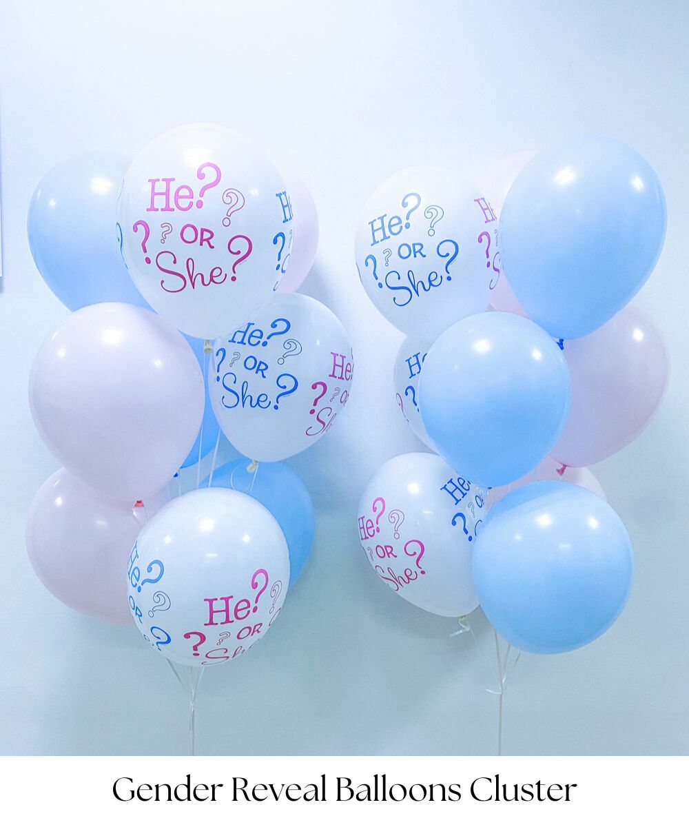 Gender Reveal Balloons Cluster by Give Fun Singapore