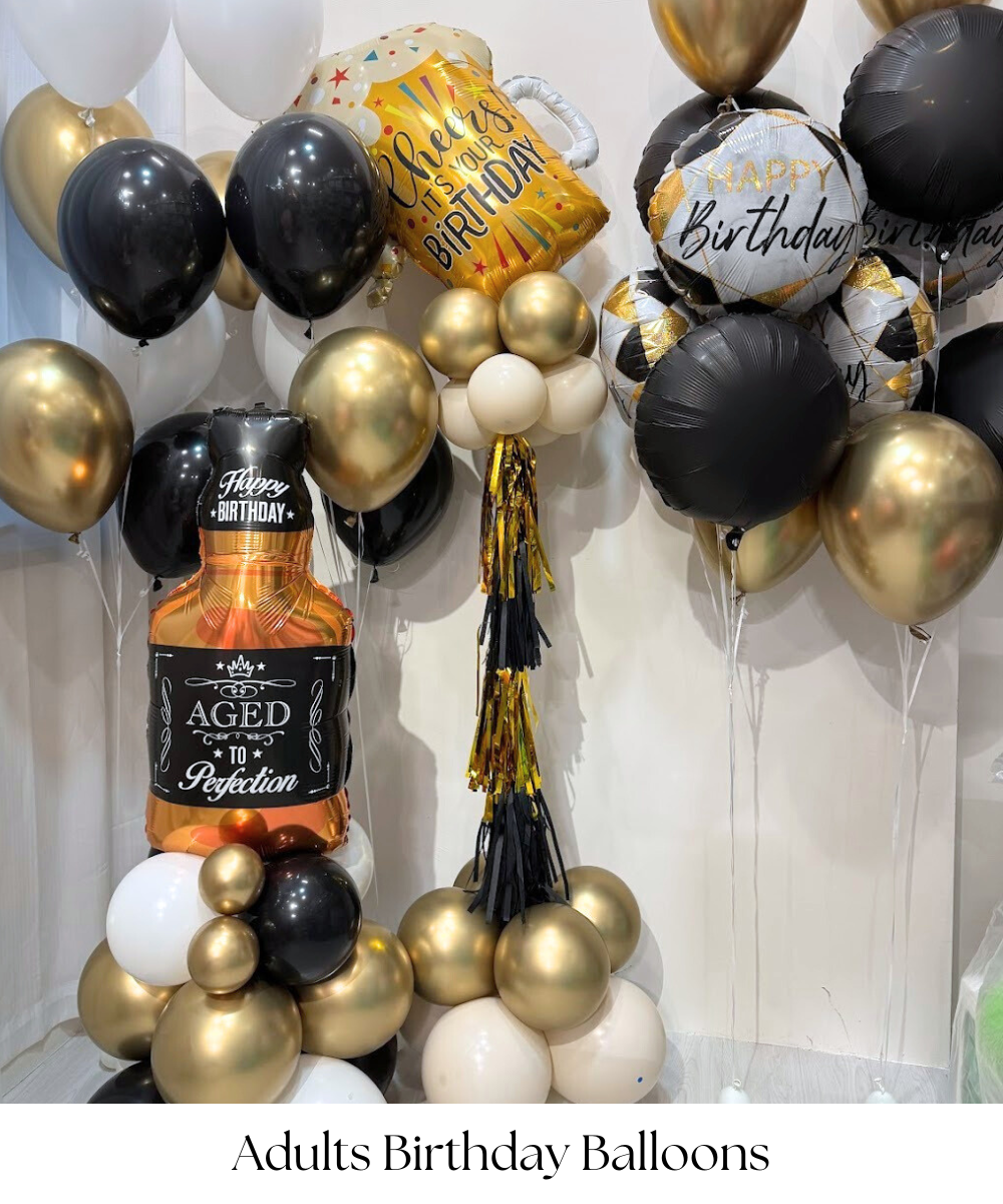 Make every milestone and special birthday celebration truly memorable with our stylish and sophisticated Adult Birthday decorations! Whether you're planning an elegant soirée, a fun-filled party, or an intimate gathering, our carefully curated décor ensures a festive atmosphere that suits every style.  