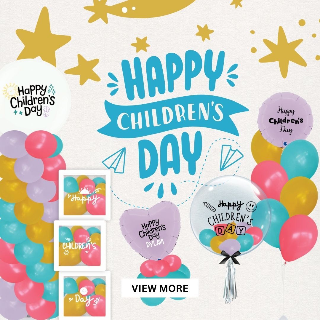 Give Fun Singapore Helium Balloons Party Supplies Decoration Birthday Same Day Delivery Self Pick Up Oxley Bizhub 2 Children's Day gifts ideas 